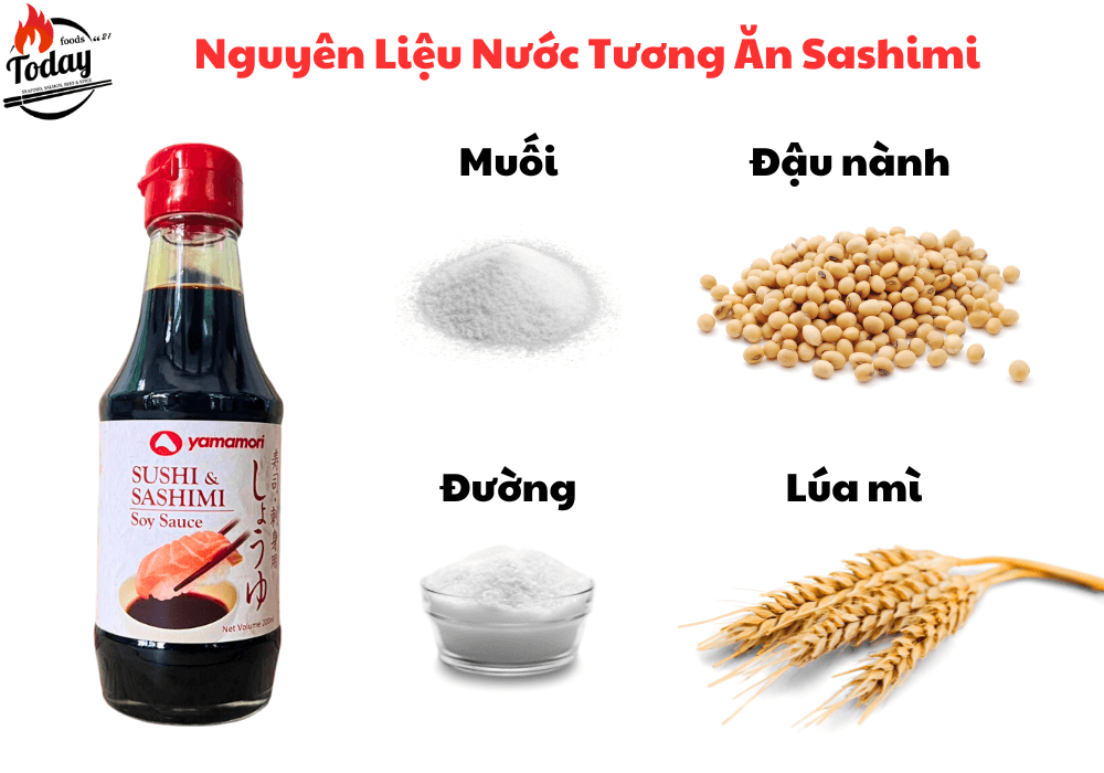 Nguyên liệu nước tương ăn sashimi